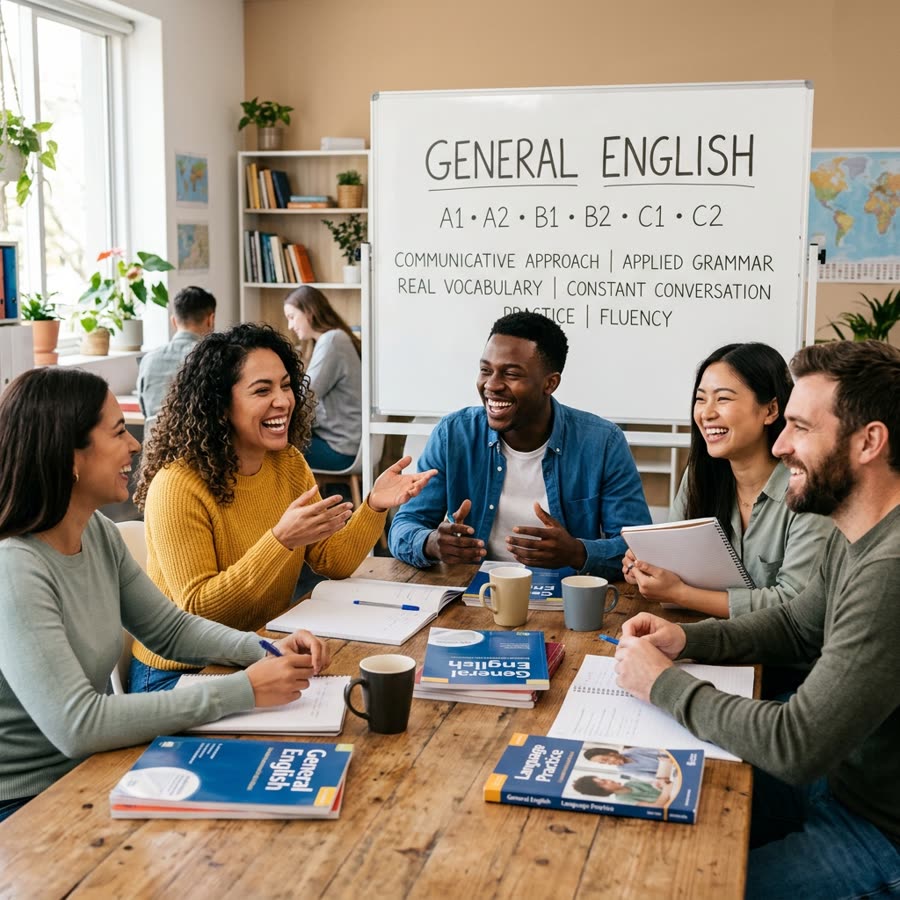 Estudiantes de General English en Kasimi World English Institute